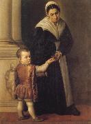 Marescalca, Pietro Child with Nurse Sweden oil painting artist